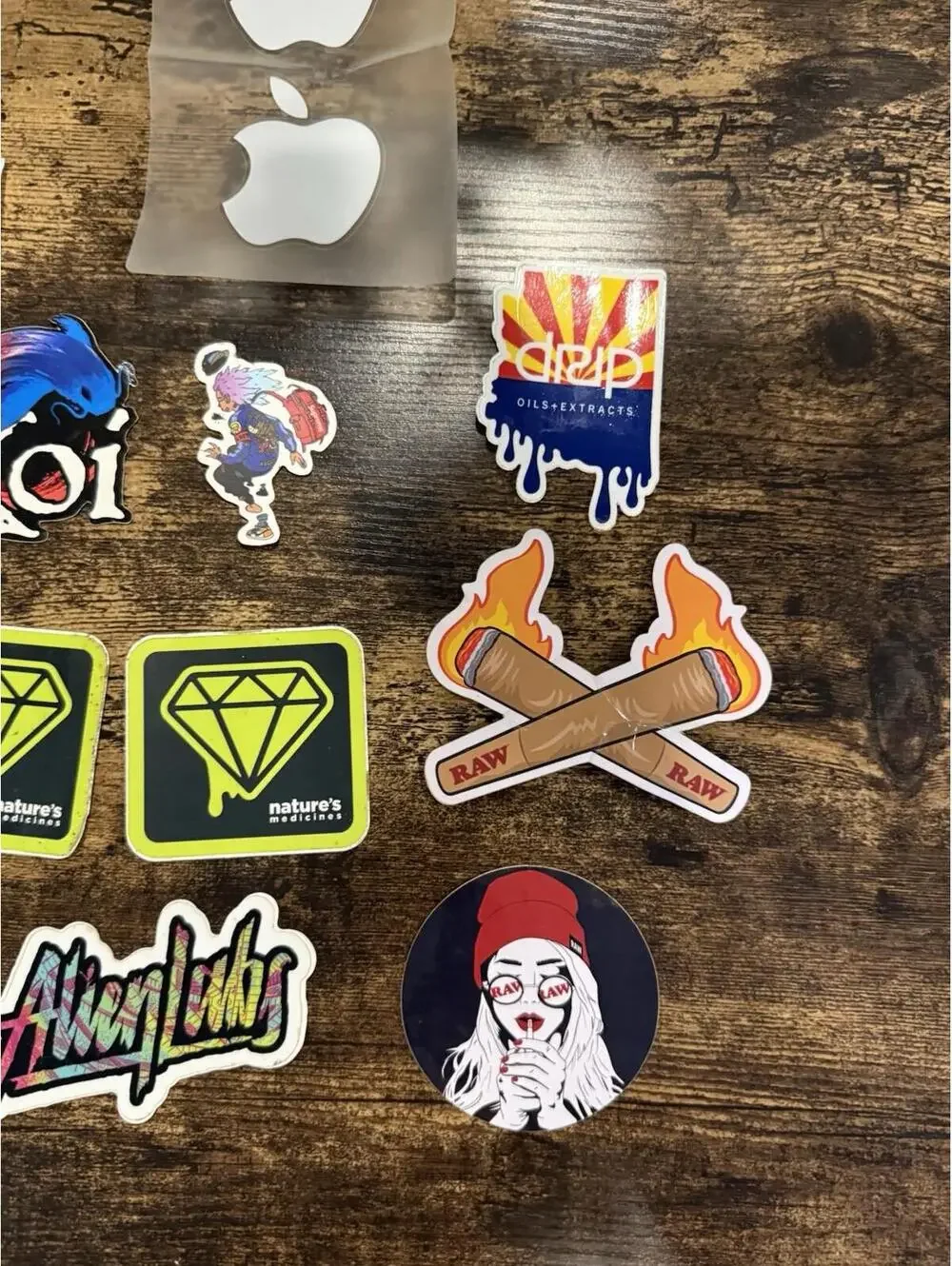 Sticker Lot RAW Drip Apple Nature’s Medicines Streetwear Vinyl Decals Bundle